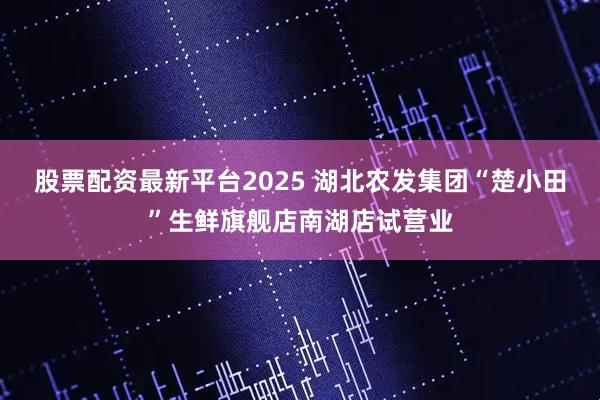 股票配资最新平台2025 湖北农发集团“楚小田”生鲜旗舰店南湖店试营业